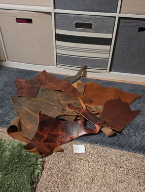 KMM Brown Leather Scraps #1